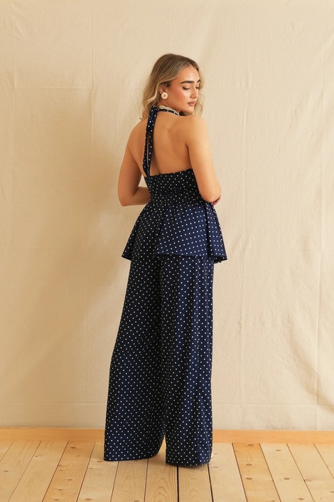 Polka Dots Backless Top