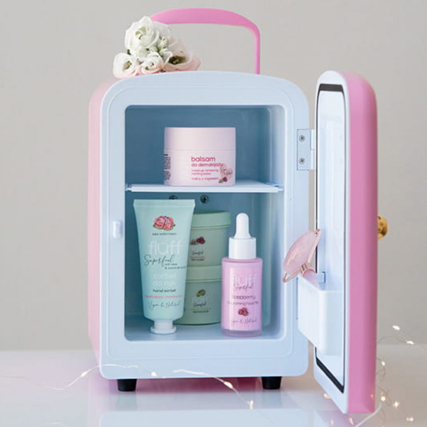 Ψυγείο αποθήκευσης καλλυντικών Pink cosmetic fridge