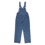 Classic label dungarees blue wave check