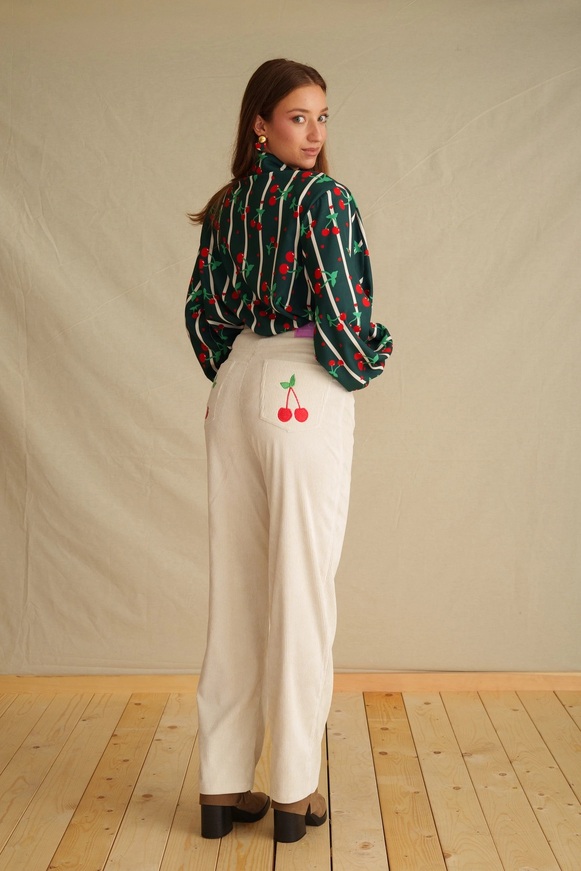 Sweet Cherry Corduroy Pant