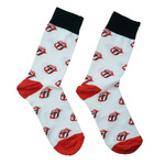 Κάλτσες rolling unisex (black, white&red) 