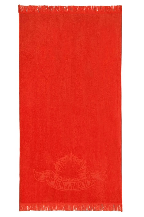 Just Orange Monochrome Beach Towel-Sun Of a Beach