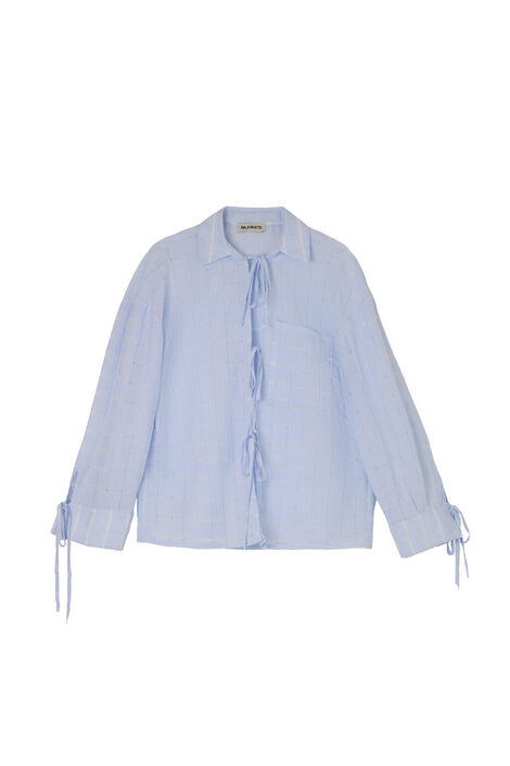 Blue bow shirt