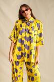 Yellow Dalia Short Sleeve Shirt
