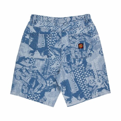 Stonewash Collage Big Shorts -Santa Cruz