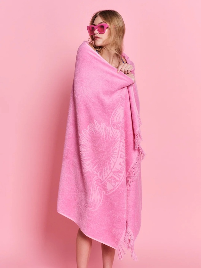 Bubblegum Monochrome Beach Towel-Sun Of a Beach