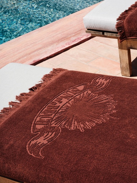 Cacao Monochrome Beach Towel
