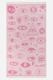Electric Eyes Bubblegum Feather Towel-Sun Of a Beach