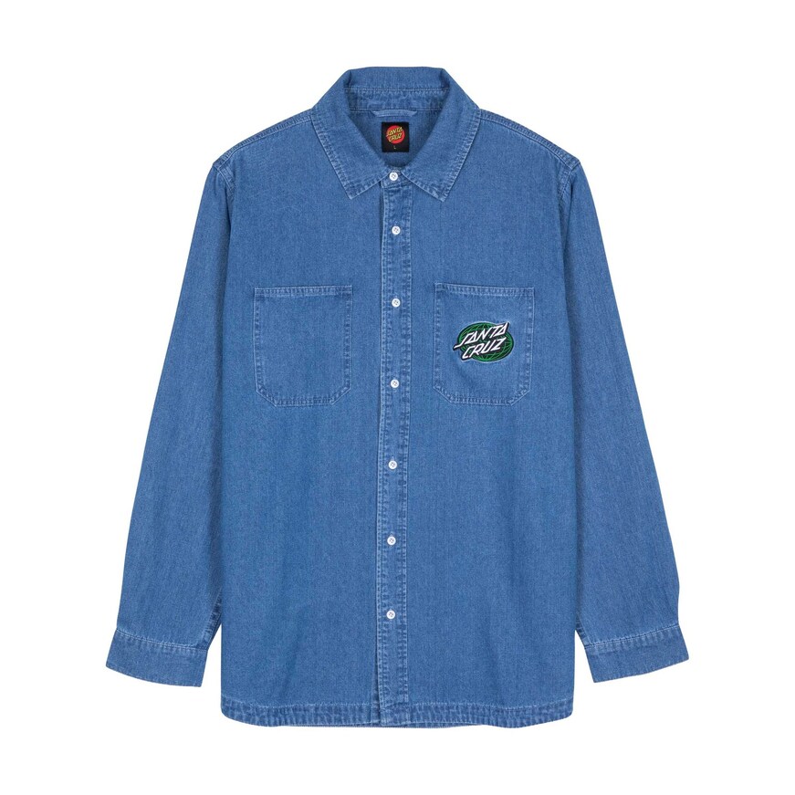 Global Oval Denim Shirt -Santa Cruz