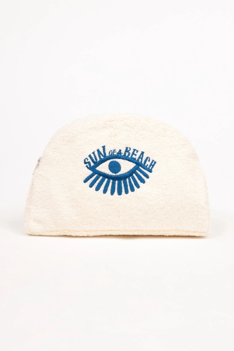 Ecru Small Luna Waterproof Pouch 