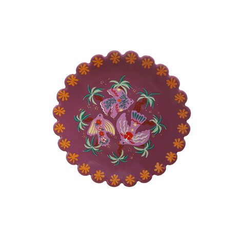 Serving Plate Birds-All the luck in the world 