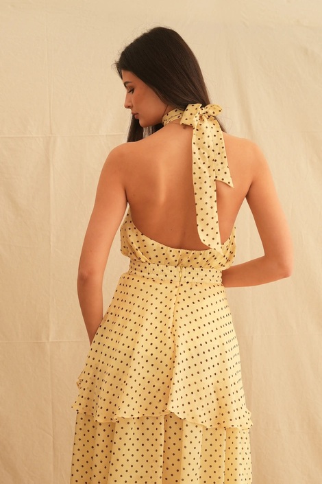 Maryline Dot Backless Top