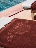 Cacao Monochrome Beach Towel