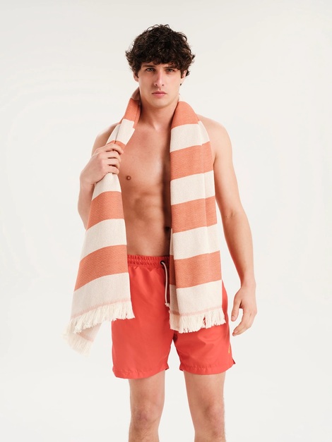 Aegean Stripes Coppertone Beach Towel - Sun of a Beach