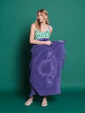 Ultra Violet Monochrome Beach Towel-Sun Of a Beach