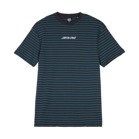 Strip Emb T shirt -Santa Cruz