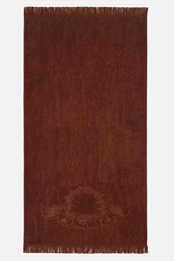 Cacao Monochrome Beach Towel