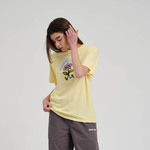 Delfino flower front t-shirt butter