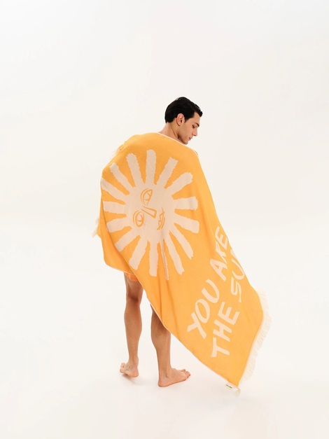 You Are The Sun Sunflower Beach Towel