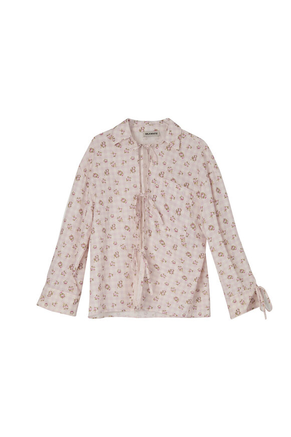 Floral bow shirt