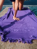 Ultra Violet Monochrome Beach Towel-Sun Of a Beach