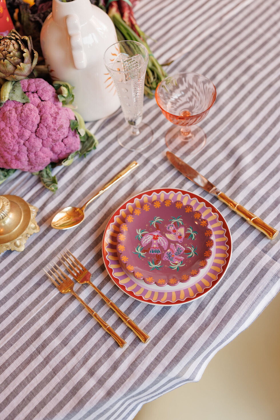 Serving Plate Birds-All the luck in the world 