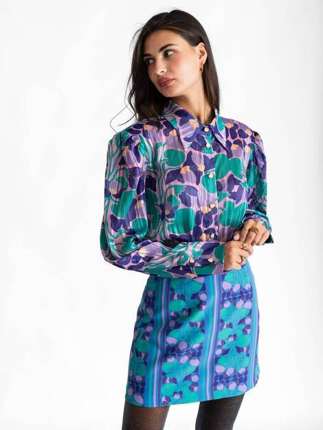 Violet blue shirt