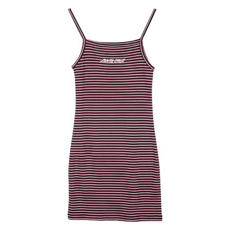 Strip logo emb dress