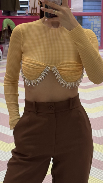 Top with crystals