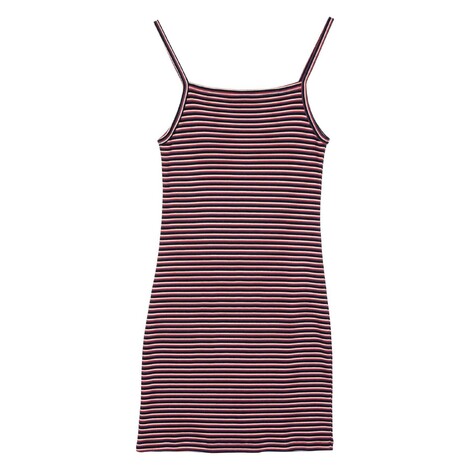 Strip logo emb dress