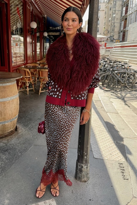 Chocolate Deer Midi Maeva Skirt -Never Fully Dressed
