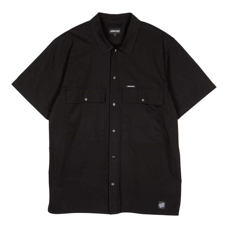 SS Service Shirt-Black Santa Cruz