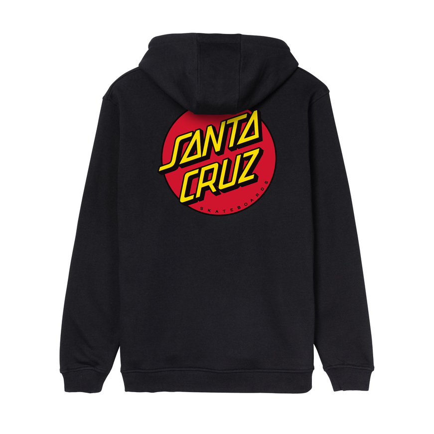 Classic Dot Chest Hood Black -Santa Cruz 