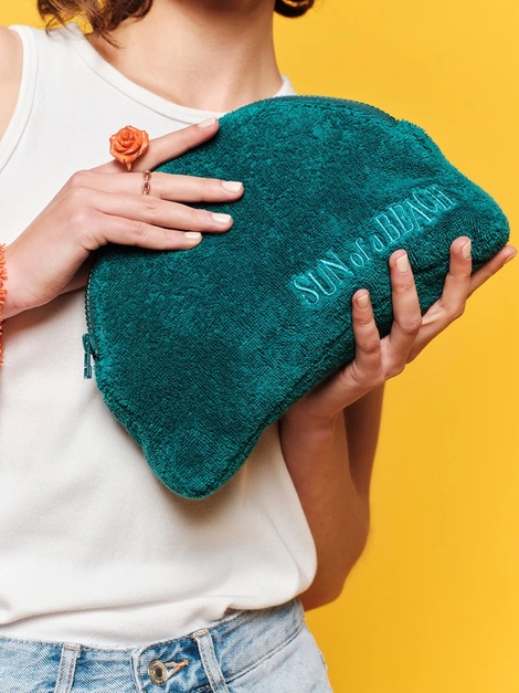 Teal-Small Waterproof Luna Pouch