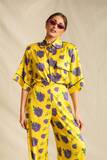 Yellow Dalia Short Sleeve Shirt