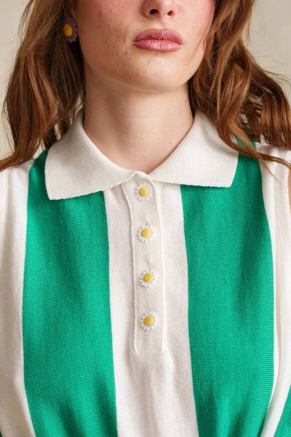 Emerald Stripes Knit Dress