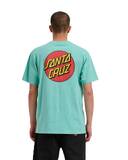 Classic Dot Chest T-Shirt pool blue -Santa Cruz