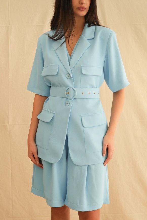 Azure Safari Blazer