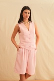 Baby Pink Safari Shorts