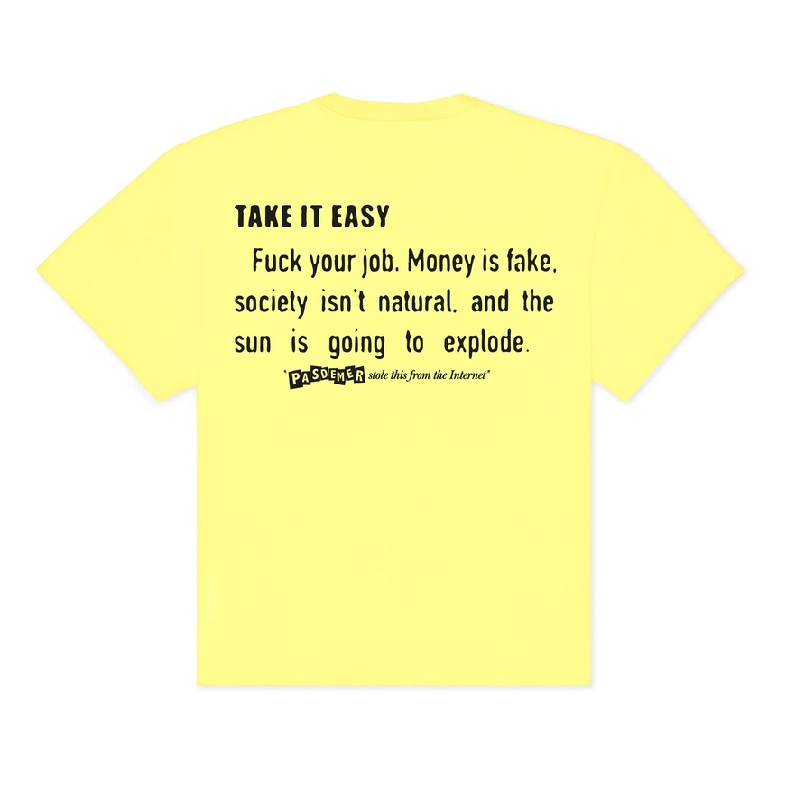 Internet Quotes T-Shirt yellow -Pas de Mer