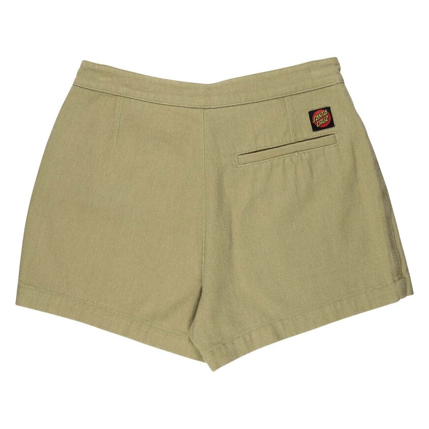 Classic label skort light khaki