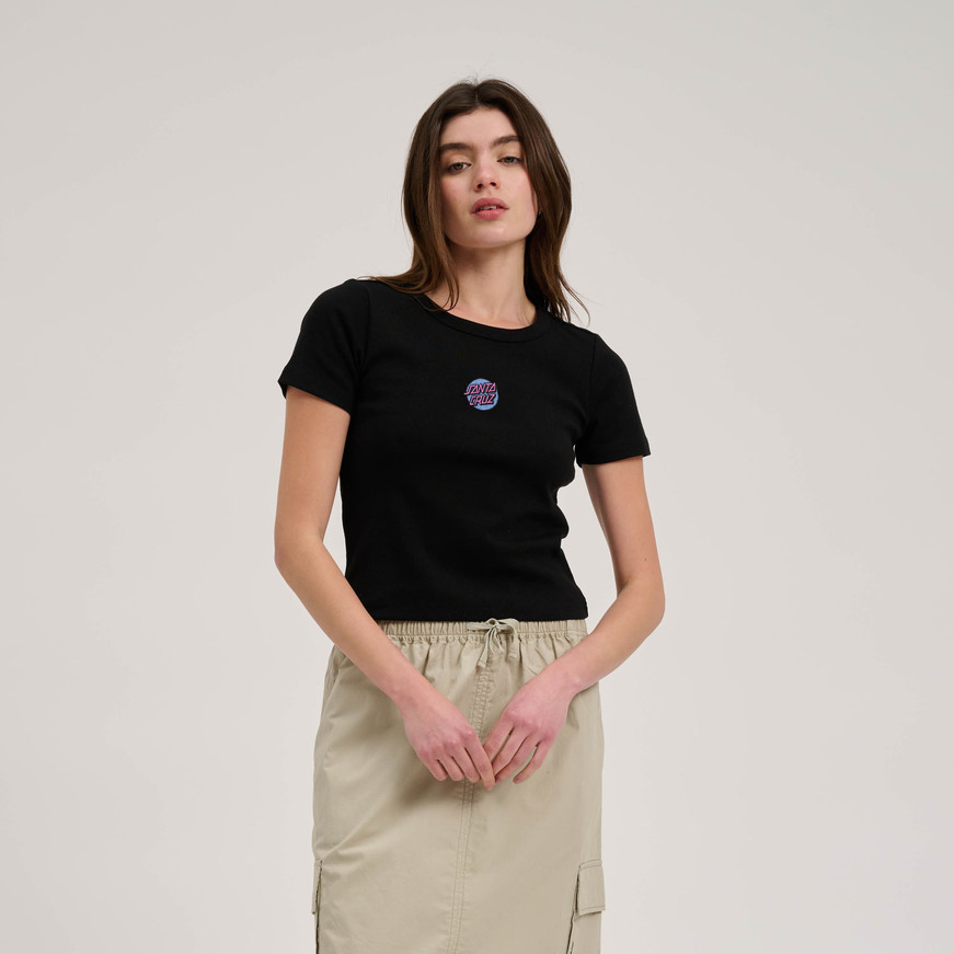 Other dot emb t-shirt black