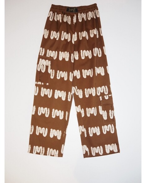 Pants logo brown