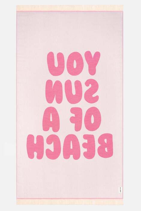 You Sun of a Beach Bubblegum Beach Towel 