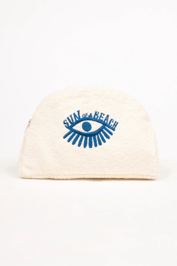 Ecru Small Luna Waterproof Pouch 