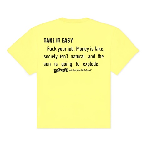 Internet Quotes T-Shirt yellow -Pas de Mer