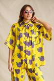 Yellow Dalia Short Sleeve Shirt