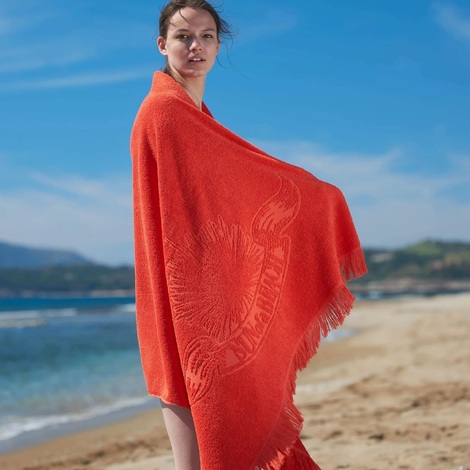 Just Orange Monochrome Beach Towel-Sun Of a Beach