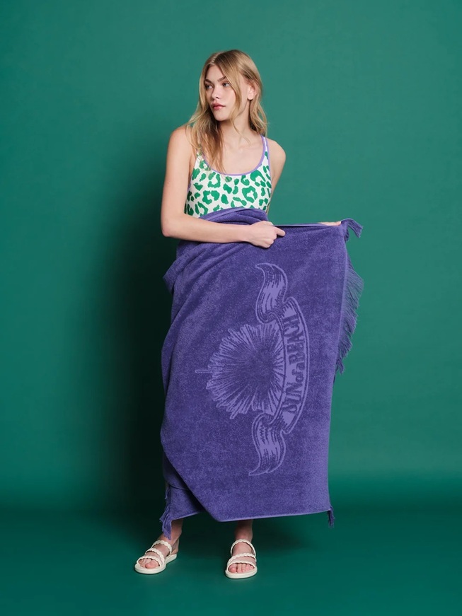 Ultra Violet Monochrome Beach Towel-Sun Of a Beach
