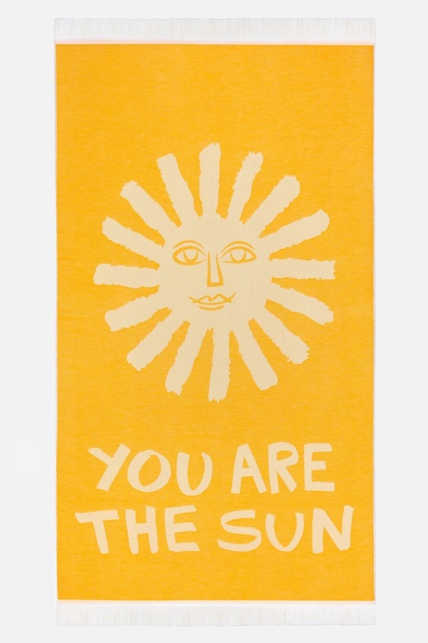 You Are The Sun Sunflower Beach Towel